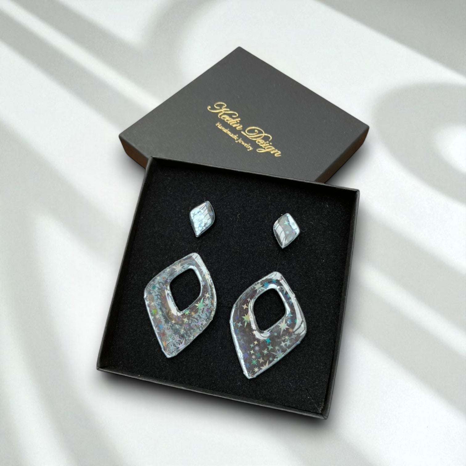 Enchanta SET · Holografische Oorstekers · Set Van 2 Paar