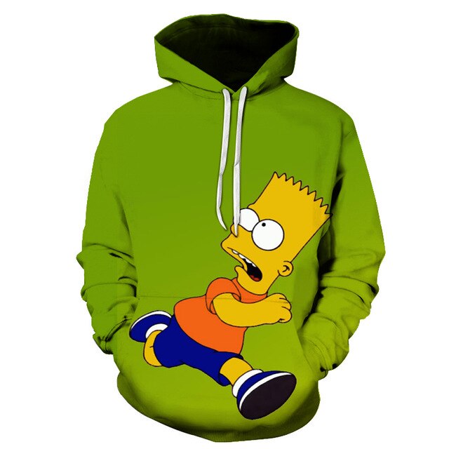 The Simpsons hoodies men women sweatshirts printed 3d hooded pullover hooded casual streetwear