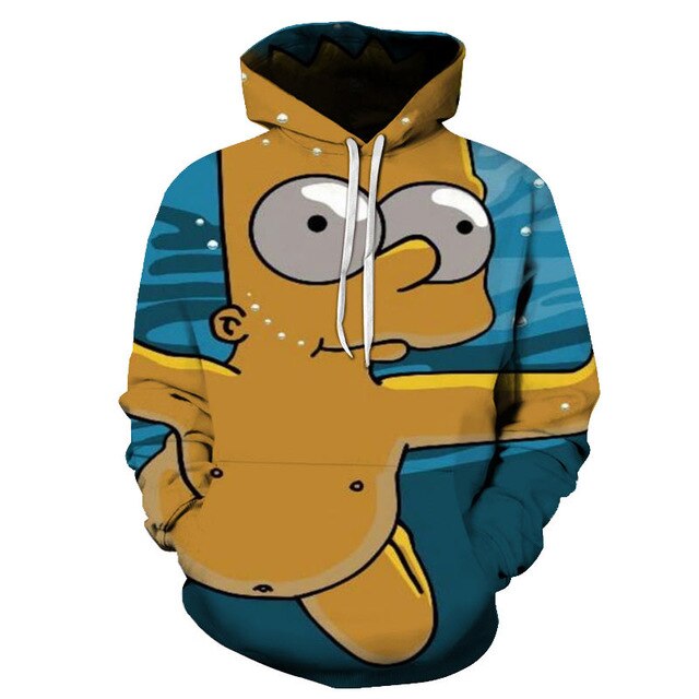 Simpson And his Son Anime Hoodie Series Men / Women Autumn and Winter Sweatshirt Hoodies