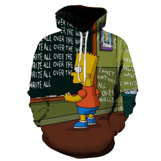 Simpson And his Son Anime Hoodie Series Men / Women Autumn and Winter Sweatshirt Hoodies