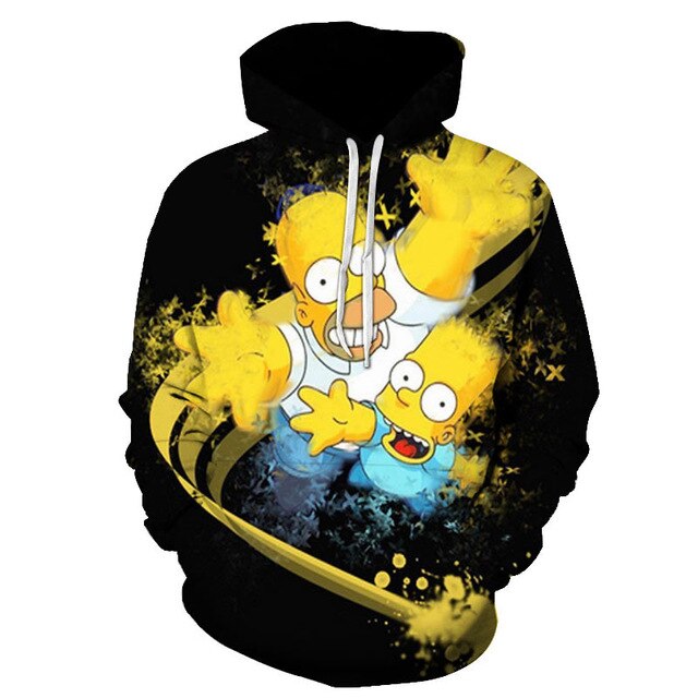 Simpson And his Son Anime Hoodie Series Men / Women Autumn and Winter Sweatshirt Hoodies