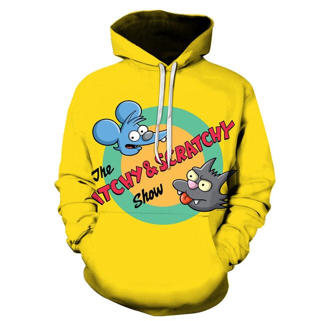 Simpson And his Son Anime Hoodie Series Men / Women Autumn and Winter Sweatshirt Hoodies